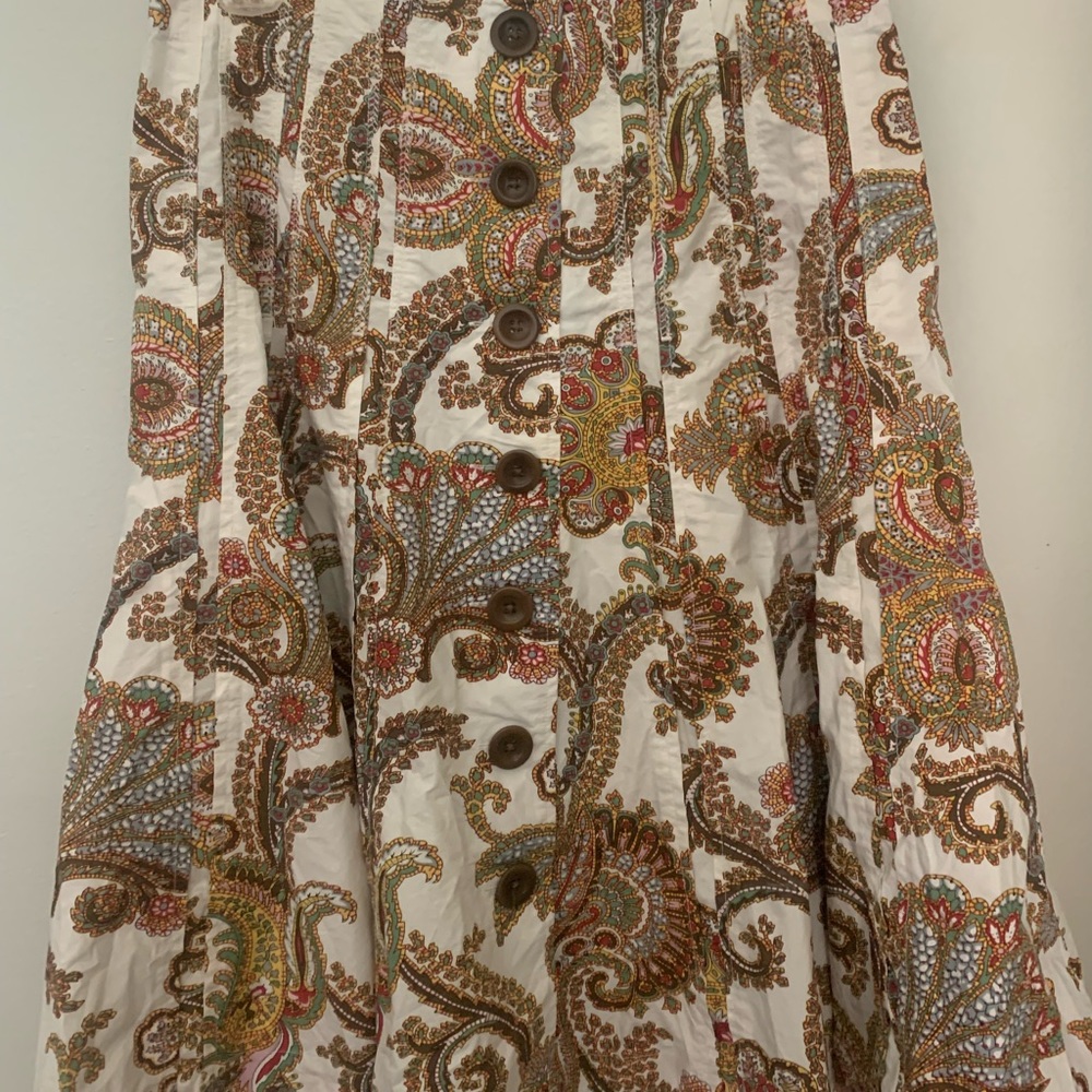 Cabi patterned flowy skirt